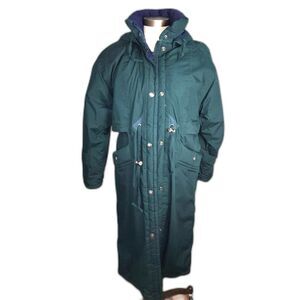Mulberry Street Women's Green Down Filled Over Coat Size XS